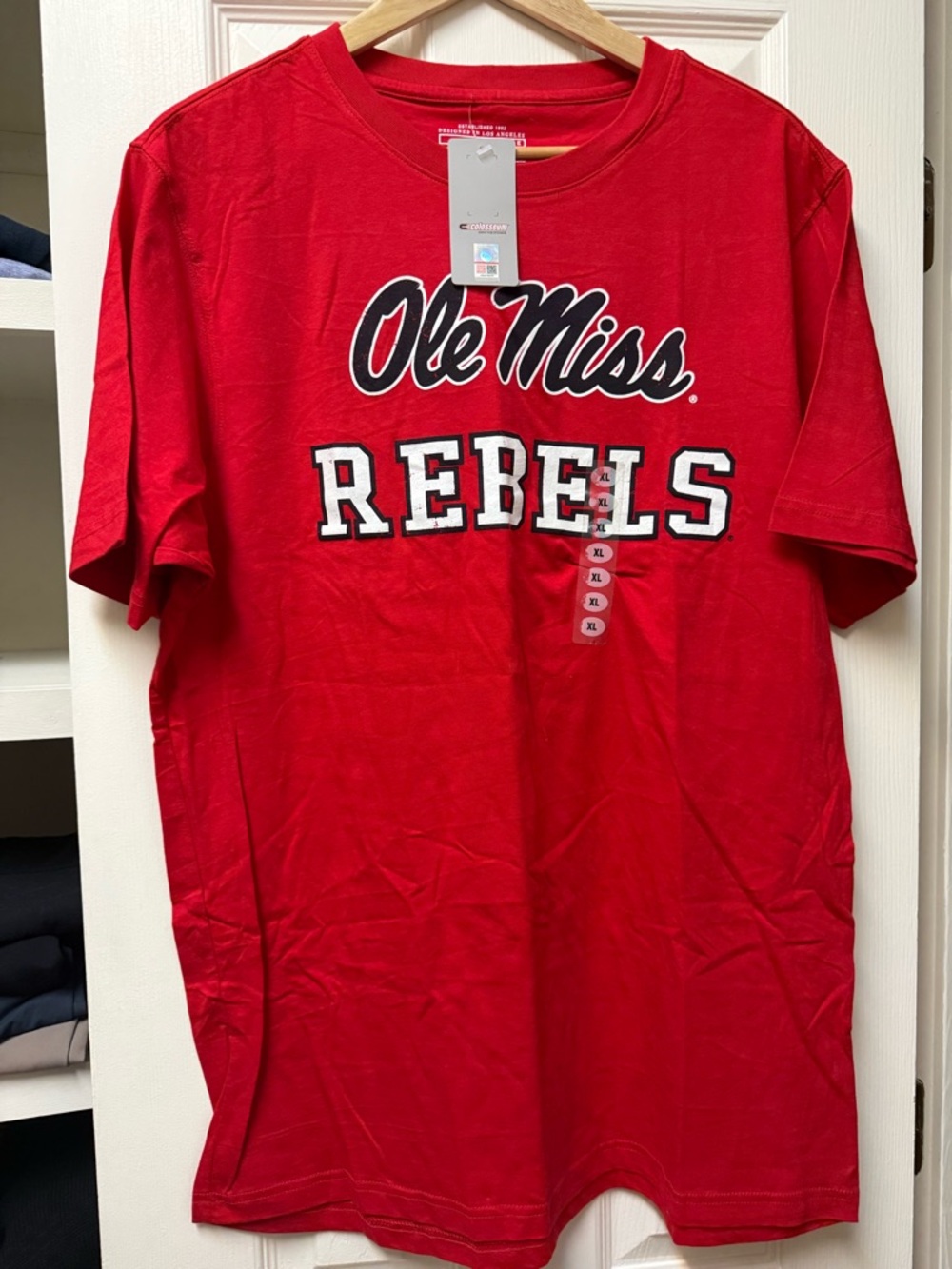 Colosseum Ole Miss Rebels Red Short Sleeve Tee